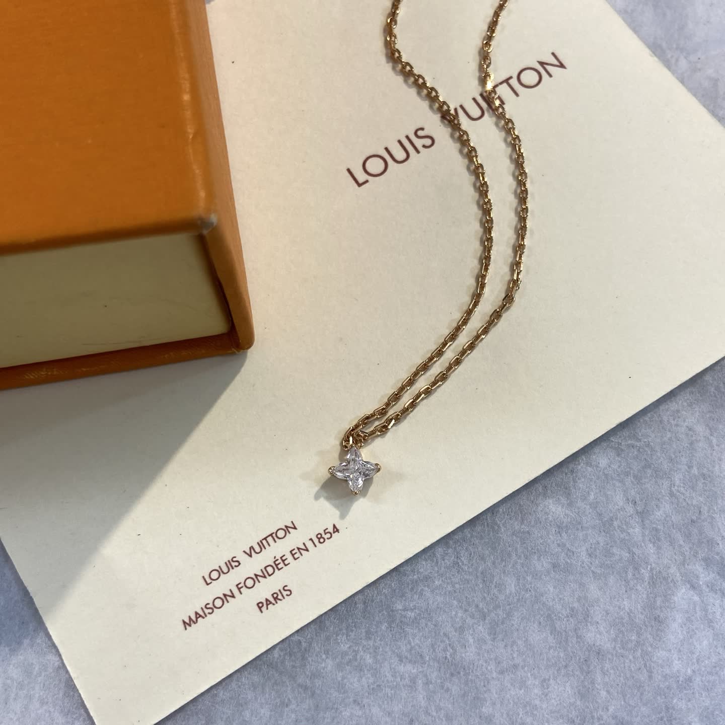 Louis Vuitton Diamond Star Necklace-LX1256